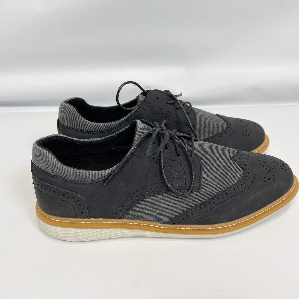 Xray Mens Oxfords Black Gray Size 13 (46) EUC Casual Dress